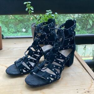 Jessica Simpson Black Strappy Heels